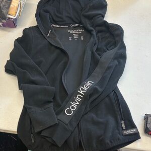 Calvin Klein Black Hooded Utility Jacket